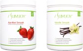 Slimjoy Afslankshakes - Maandpakket Aardbei & Vanille | 25 natuurlijke werkstoffen | 46 kcal per shake