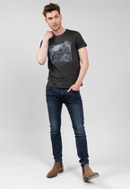 DEELUXE T-shirt met foto GOLDFINGER Charcoal