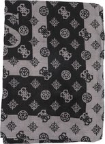 Guess Printed Scarf Dames Sjaal - Zwart