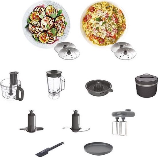 Kenwood MultiPro Express + FDM71.450SS - Foodprocessors - Ingebouwde digitale weegschaal