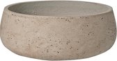 Bowl Rough Eileen M Grey Washed Fiberclay 29x11 cm grijze ronde lage bloempot