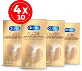 Bol.com Durex Condooms Nude - 4 x 10 stuks Voordeelverpakking aanbieding