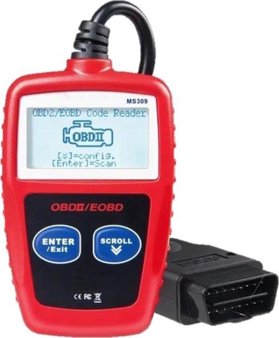 De lucht uitglijden Obsessie OBD2 II EOBD Car MS309 Diagnostic Code Reader Live - OBD scanner - Auto  computer uitlezen | bol.com