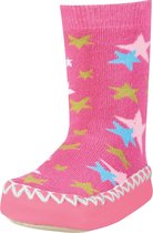 Playshoes soksloffen sterren roze Maat: 23-26