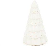 Housevitamin - Sapin de Noël Dolomites / Décorations de Noël de Noël avec éclairage LED - 6X6X10 cm ( S ) - Wit