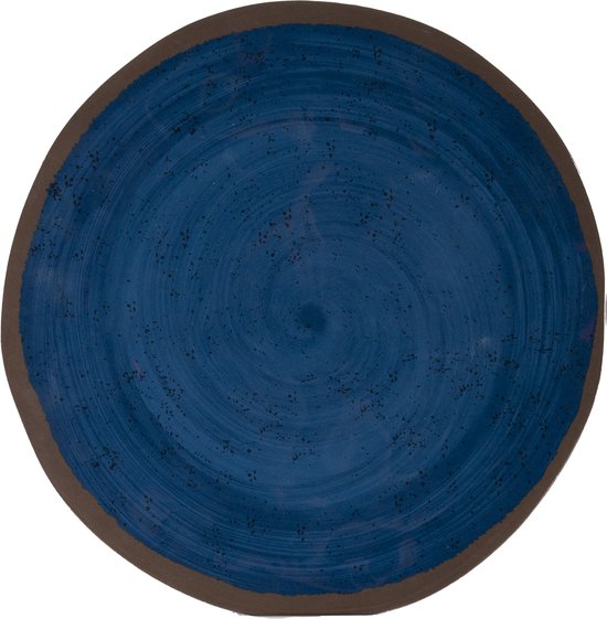 Bo-Camp - Ontbijtbord - Halo - 4 Stuks - Melamine - Blauw van Bo-Camp — afbeelding 2
