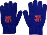 FC Barcelona – gants enfants – Taille unique – Blauw – Acryl – Élasthanne – Polyester – Gants