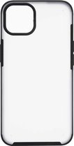 Shop4 - iPhone 13 Hoesje - Harde Back Case Mat Transparant Zwart