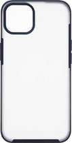 Shop4 - iPhone 13 mini Hoesje - Harde Back Case Mat Transparant Blauw