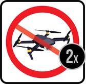 Borden | Pictogram | Forex | Verboden voor drones | Geen drone | No drones | Privacy | DJI | 25 x 25 cm | 2 stuks
