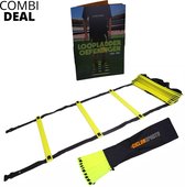 Ciclón Sports Combideal - 8 meter loopladder / speedladder / trainingsladder - Boek 50+ loopladder oefeningen