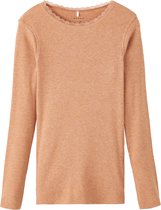 NAME IT NKFKAB LS SLIM TOP Meisjes T-shirt - Maat 122/128