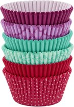 Wilton - Cupcakevormpjes - Roze/Turquoise/Paars - pk/150