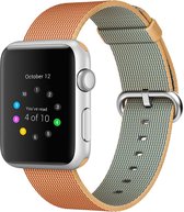 Mobigear Strap Nylon Bandje Geschikt voor Apple Watch Series 2 (38mm) - Goud