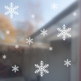 Eenmalig gebruik - Raamsticker - Sneeuwvlokken - Sneeuw sticker - Kerst raamsticker - sticker - Kerst