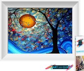 Artstudioclub™  Diamond painting volwassenen 40*30cm  zon & boom