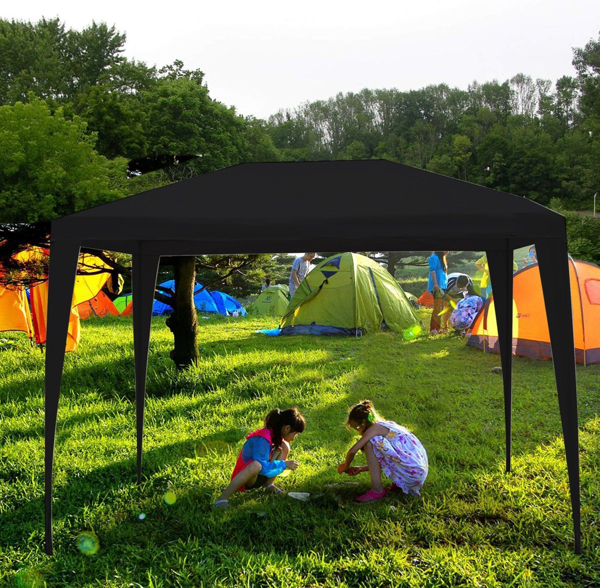 MaxxGarden Partytent - Paviljoen - Waterdicht - 3x3m - Zwart
