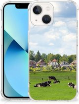 Shockproof Case Geschikt voor iPhone13 mini Telefoon Hoesje met doorzichtige rand Hollandse Koeien