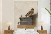 Behang - Fotobehang Het puttertje - Carel Fabritius - Breedte 155 cm x hoogte 240 cm