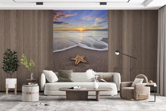 Papier Peint - Papier peint photo Etoile de Mer - Water - Soleil - Largeur 155 cm x Hauteur 240 cm