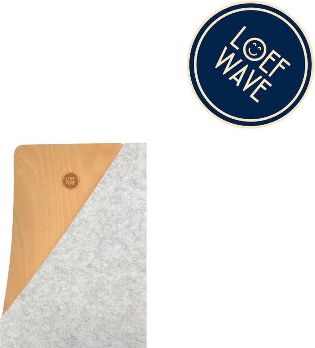 LOEF WAVE Original® - Balance Board –Nottingham grey balansspeelgoed – balanstrainer – balansbord kinderen – balansplank