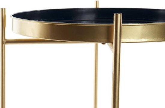 Table basse - table d'appoint métal 40x40x50 doré - métal