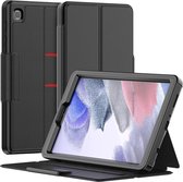 Galaxy Tab A7 Lite Hoes - Multi Hybrid Book Case - Zwart - Sleep/Wake functie – 3 Lagen Bescherming
