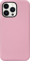 ADEL Siliconen Back Cover Softcase Hoesje Geschikt voor iPhone 13 Pro Max - Roze