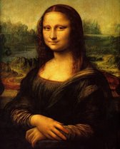 Dielay - Diamond Painting Pakket - Leonardo da Vinci | Mona Lisa - 50x40 cm - Complete Set - Volledige Bedekking - Ronde Steentjes