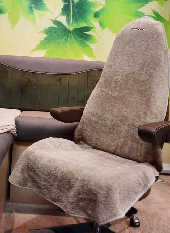 Motorhome, Camper Van en Bestelwagen 'The Cape' Camel Zware kwaliteit Badstof Universeel model voor cabinezetels met geïntegreerde gordel van Travellife — afbeelding 2
