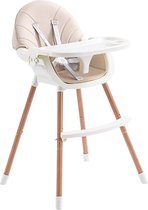 Verstelbare Baby Eetstoel voor aan Tafel en Thuis - Meegroeistoel - Hoge Kinderstoel voor Baby's en Peuters tot 5 Jaar Oud - Multifunctionele Kinder Eetstoel - Kinderzetel PU Leer, 56 x 45,6 