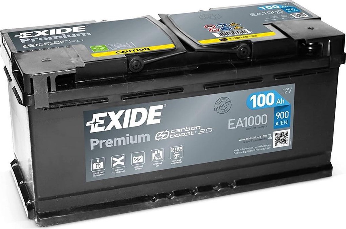 EXIDE Excell EB602 Batterie de Voiture 60Ah 540A : : Auto et Moto