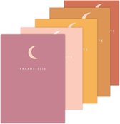Kraambezoekkaarten - Kraamcadeau - Meisje - 25 stuks - A6 formaat - 5 kleuren - Kraambezoek invulkaarten - Kraamvisite invulkaarten