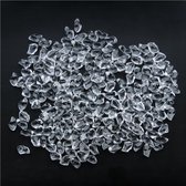 Decoratieve glazen stenen voor sfeerhaard - 1 kilo - Transparant