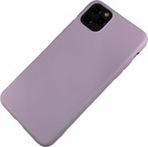 Apple iPhone 11 Pro - Silicone hoesje Renee paars - Geschikt voor