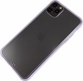 Apple iPhone 11 Pro - Silicone transparant zacht hoesje Sam paars - Geschikt voor