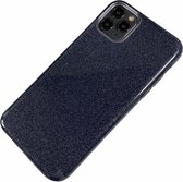 Apple iPhone Xr - Silicone glitter hoesje Lauren zwart - Geschikt voor