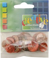Buttons ass. 1 pk. a 32 st. coral agoya