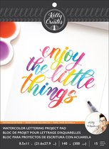 Kelly Creates -Watercolor brush lettering paper pad blank