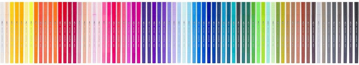 Bruynzeel Creatives Fineliner / Brushpen set 72 kleuren — afbeelding 4