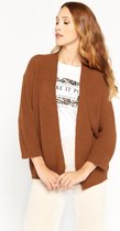 LOLALIZA Gebreide cardigan - Bruin - Maat S/M