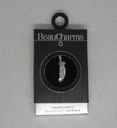 Charms bedeltje van Beau Charms met Swarovski Crystal, lengte 2,5 cm incl. haakje