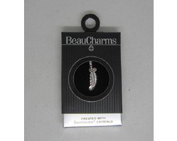 Charms bedeltje van Beau Charms met Swarovski Crystal, lengte 2,5 cm incl. haakje