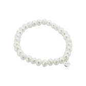 Biba crystal armband wit - Maat 18 - 53922-43 - Sieraden Sjoppie