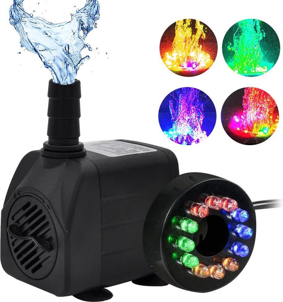 Aquariumpomp Met LED Verlichting Voor Aquarium Pomp Vissenkom