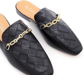 Instappers / loafers / zwarte instappers / slippers voor dames / maat 38
