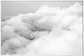 JUNIQE - Poster in kunststof lijst Above the Clouds -20x30 /Grijs &