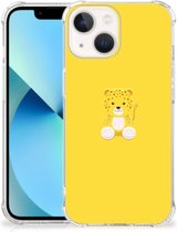 TPU Case iPhone 13 mini Smartphone hoesje met doorzichtige rand Baby Leopard