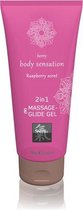 Massage- & Glide Gel 2 in 1 - Framboos