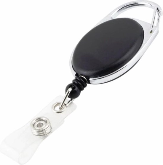 Porte-clés coulissant - Sur pantalon - Clés et cartes - Recoil - Porte-clés avec cordon - Zwart - Plastique